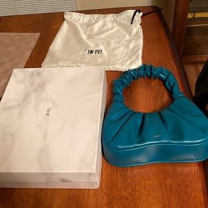 Like new, used once JW Pei peacock blue Gabbi bag. Includes tag, box, dustbag.